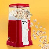 JOCCA - Machine à Popcorn en 3 Minutes - 1200W | Popcorn Maker Électrique Vintage | Sans Huile ni Beurre