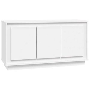 CLOUD Meuble de rangement,Commode Armoire Buffet blanc 102x35x55 cm bois d'ingénierie CHYNEW5568893