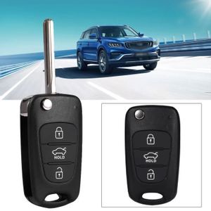 Coque De Clé Kia En Alliage Et Cuir - Compatible Sportage, Ceed, Niro, Xceed, Etc. (3/4 Boutons) - Marron - 8