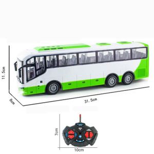 VOITURE - CAMION vert-Grand bus électrique radiocommandé pour garço