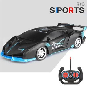 VEHICULE RADIOCOMMANDE Bleu noir - Voiture de dérive à grande vitesse avec lumière LED, voitures télécommandées, jouets électriques