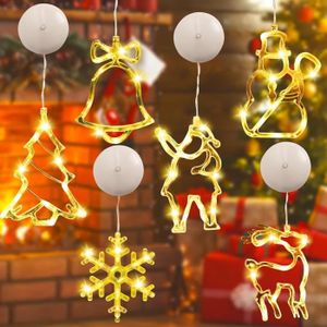 1pc Guirlande Lumineuse De Noël Pour Fenêtre, Décoration LED De Noël, Pour  Décorations Intérieures Et Extérieures De Fenêtres, Lumières 3D Suspendues