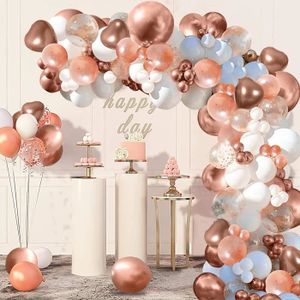 Kit arche ballon, 99pcs décoration arche de ballon anniversaire double  farcie blush rose nude maca orange blanc, guirlande de[A124] - Cdiscount  Jardin