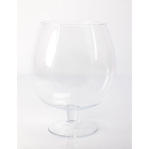 INNA-Glas Verre /à Cocktail /Ø 19,5cm 40cm Vase d/écoratif Vase /à Fleurs Verre /à Martini Sacha sur Pied Rond Conique Transparent