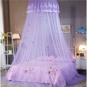 Filles Berceau Filet Rond D/ôme Moustiquaire Maille Princesse Lit Papillon Chambre Moustiquaire Princesse Papillon L/éger D/ôme Crib Filet Salle Moustiquaire Violet clair