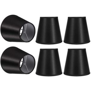 Cuasting Ensemble de 6 Abat-Jour de Lustre UNIQUEMENT pour les Ampoules de Bougie Abat-Jour de Monteur /à Pince