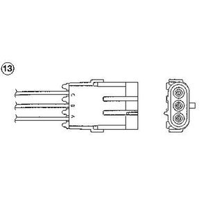 LONGUEUR Sonde Lambda règle Sonde NEUF NGK mm 1776