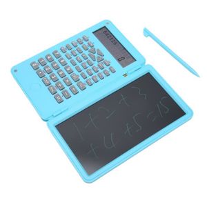 CALCULATRICE YUM  Calculatrice avec bloc-notes Calculatrice scientifique portable avec bloc-notes, écran LCD à 10 materiel Bleu ciel 30/40lb