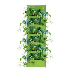 Mur végétal VINGVO 7 Poches Sac de Plante Vertical Feutre Rési