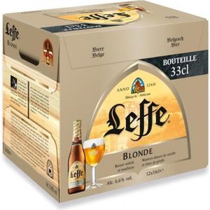 BIERE Leffe Bière Blonde - Pack de 12 x 33cl