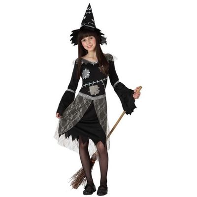 Déguisement sorcière fille - ATOSA - 7-9 ans - Halloween - Noir - Cdiscount  Jeux - Jouets