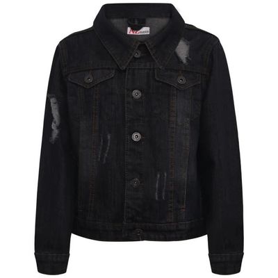 A2Z 4 Kids Veste Jean Garçon Délavée Sans Manches - Gilet Mode Jeans Élégant 3-13 Ans - Bleu Moyen, Foncé Ou Clair