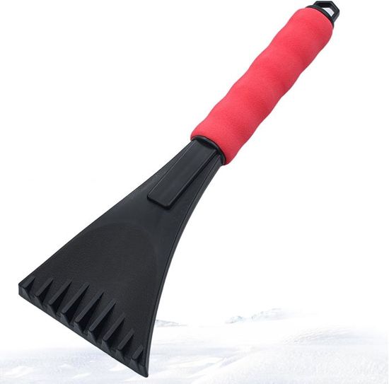 Raclette Pare-brise 3 En 1 Télescopique - Grattoir, Brosse Et Manche Amovible, Idéal Pour Dégivrer Voiture En Hiver