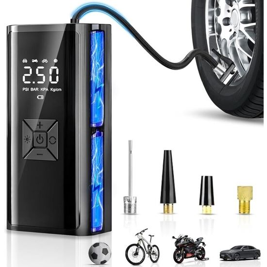 Gonfleur Pneus Voiture Sans Fil Baseus - Mini Compresseur Air Pour Pneus De Voiture, Portable Et Rechargeable Compresseur Pocket Baseus