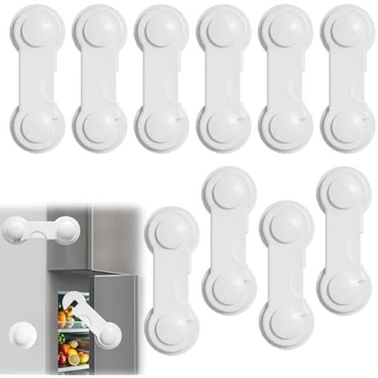 VegMai 8 Serrures De Sécurité Transparentes Pour Bébé - Verrous Adhésifs Pour Armoires, Tiroirs Et Portes