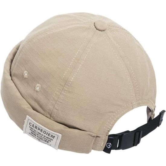 FUIPVGI Bonnet Docker En Coton Homme,sans Bord Travailleur Chapeau
