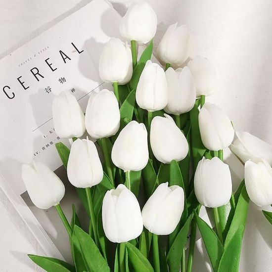 Bouquet De Tulipes Au Crochet Dremisland - Fleurs Artificielles Faites Main - Cadeau Romantique Et Décoration Intérieure
