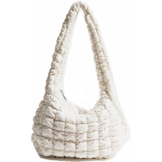 Sac Bandoulière Matelassé Aulenge Motif Diamant - Grand Sac Puffer Moelleux - Tote Et Crossbody élégant Pour Sorties Quotidiennes