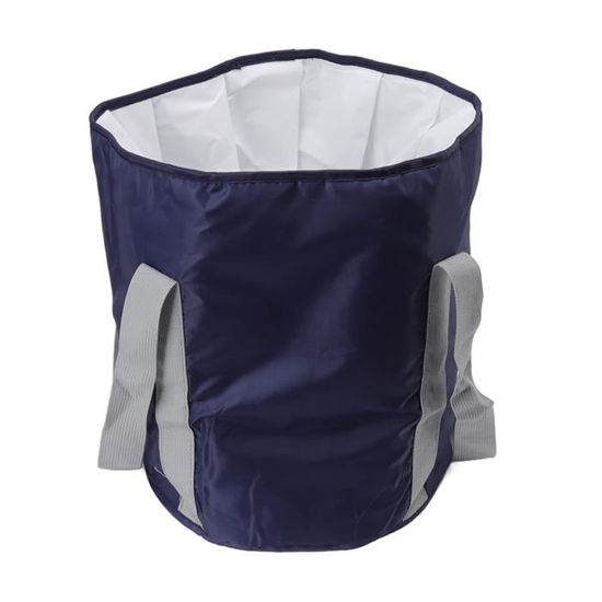 Seau Pliable 25 L – Baignoire à Pieds Portable, En Toile Oxford + PEVA, Sans BPA, Pour Camping, Pêche, Jardinage – Violet