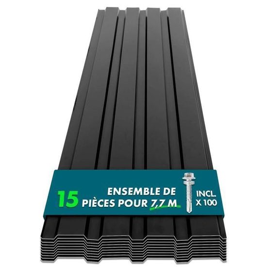 Tenax Lot de 5 vis à tôle noires 4,2 x 16 mm Tenax Lot de 5 vis à tôle noires 4,2 x 16 mm