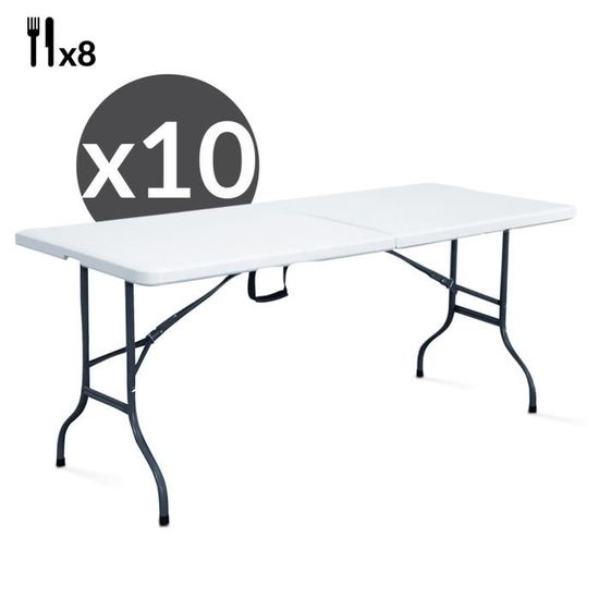 Table pliante - MOB EVENT PRO - 180 cm - 8 personnes - Pliable