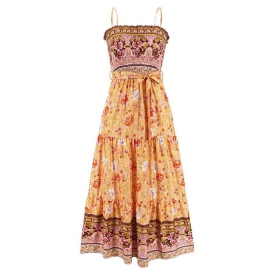 Robe Deerberg Pour Femmes - Taille S/M - Manches Courtes - Multicolore