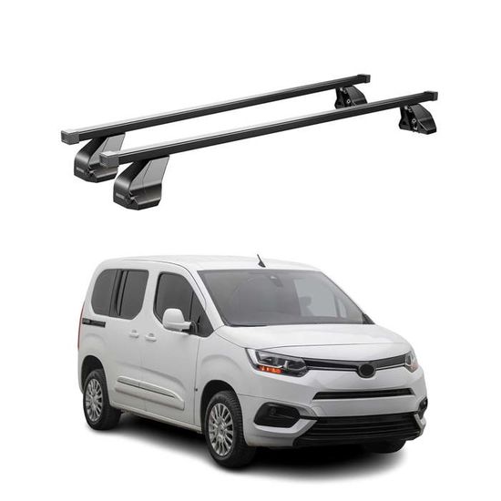 Menabo Barres de transversales pour Audi A1 City Carver Allstreet 19-26 Noir ABE