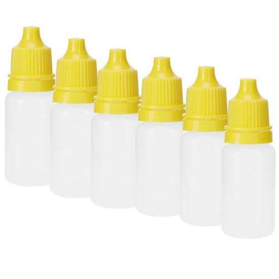 DELORIGIN 50 Mini Flacons Compte-Gouttes 3ml - Avec 2 Entonnoirs - Pour Huiles Essentielles, Colle, Parfums