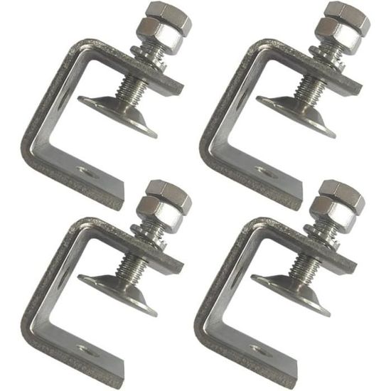Serre-joint En C 100 Mm - Acier Inoxydable Réglable - Pince Robuste Pour Menuiserie, Bricolage - Ouverture 50-92 Mm