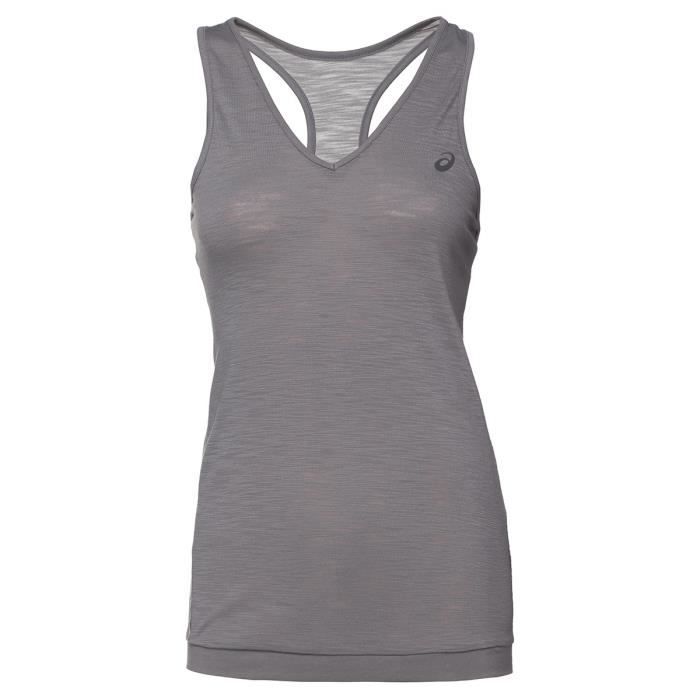 AASICS Débardeur Tank Top - Femme - Gris