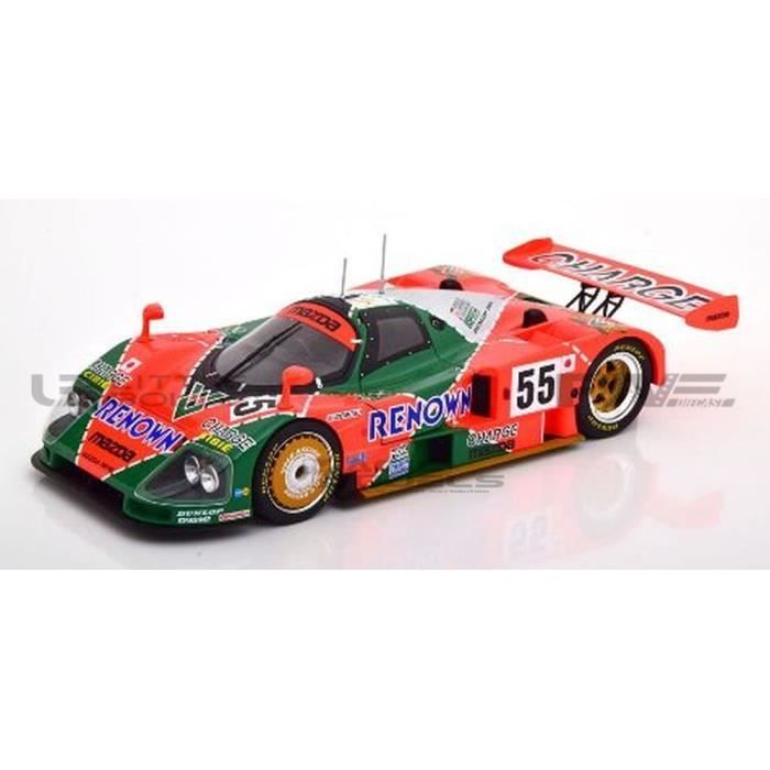 Voiture Miniature de Collection - CMR 1/18 - MAZDA 787B Renown - Winner Le Mans 1991 - Green / Red - CMR175