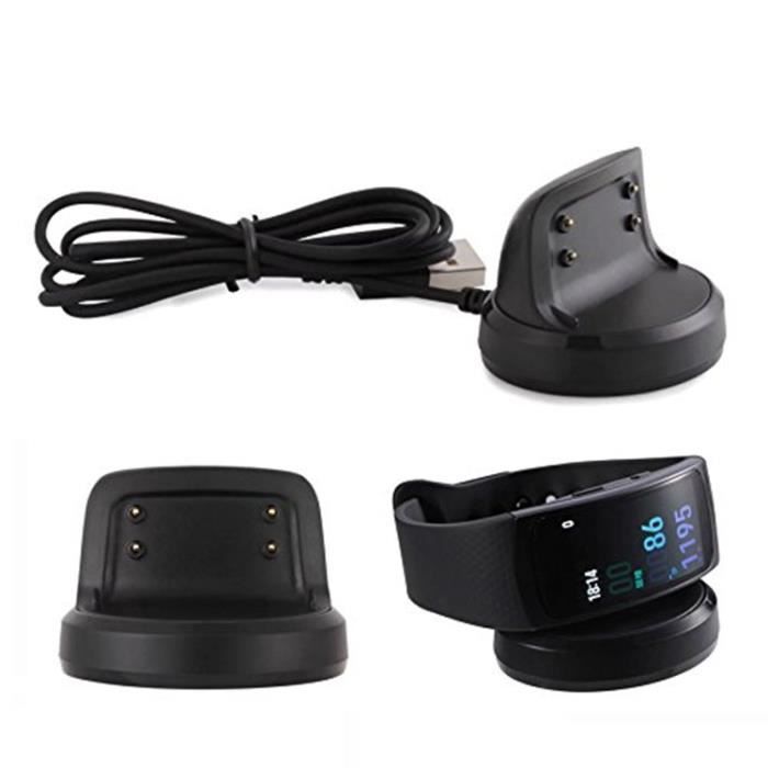 Charge dock chargeur avec câble de charge USB pour Samsung Gear Fit2 / Gear Fit 2 ProSmart Watch