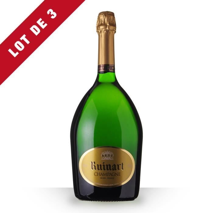 3X R de Ruinart Brut 150cl - Champagne