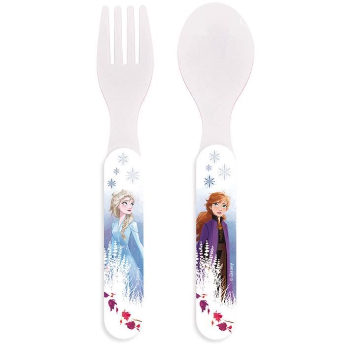 DISNEY REINE DES NEIGES-ENSEMBLE COUVERTS (FOURCHETTE, CUILLERE)