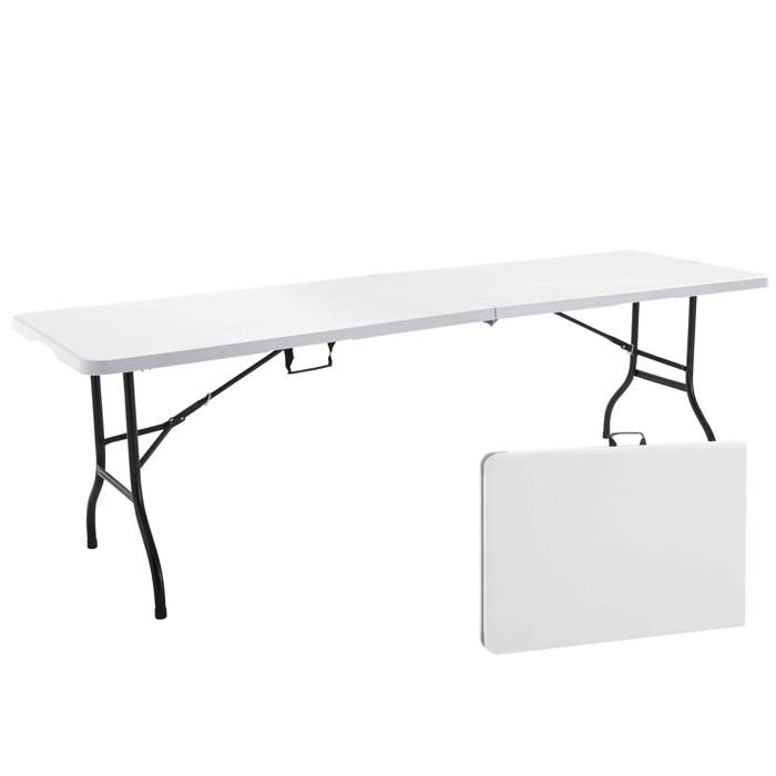 Table pliante transportable 12 personnes 244 cm