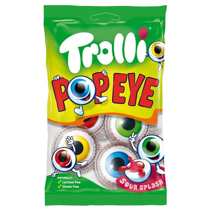 BONBON HALLOWEEN OEIL GLOTZER BLANC