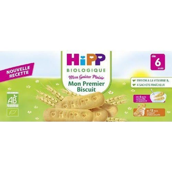 Hipp Biologique Mon Premier Biscuit dès 6 mois - 6 paquets de 180 g - FR9918-A