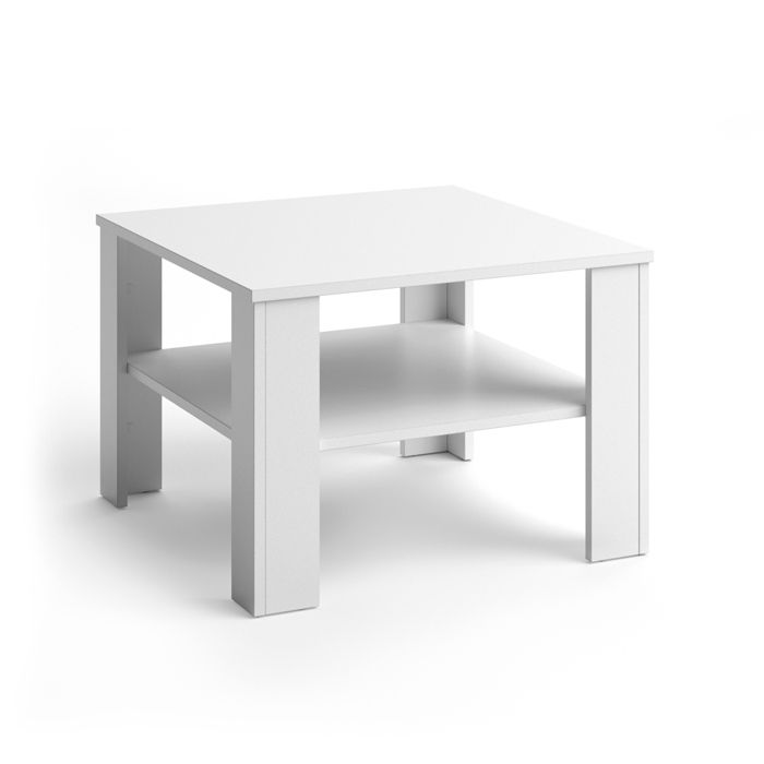 Table basse Vicco Homer Table de salon Table basse en blanc 60x60 table d’appoint