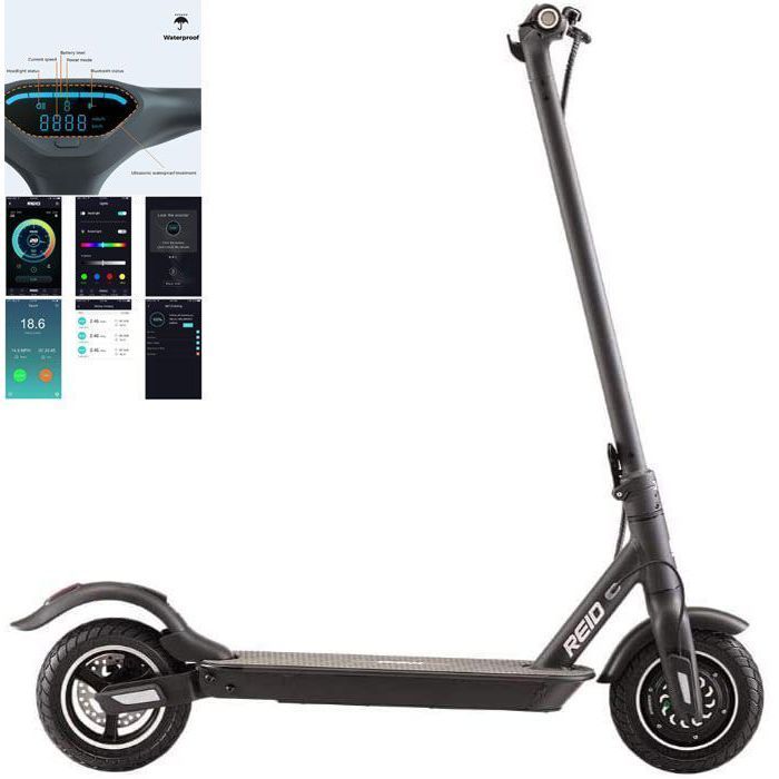 Trottinette Electrique REID E4+ Moteur 350W Pliante Roues increvables 10 pouces