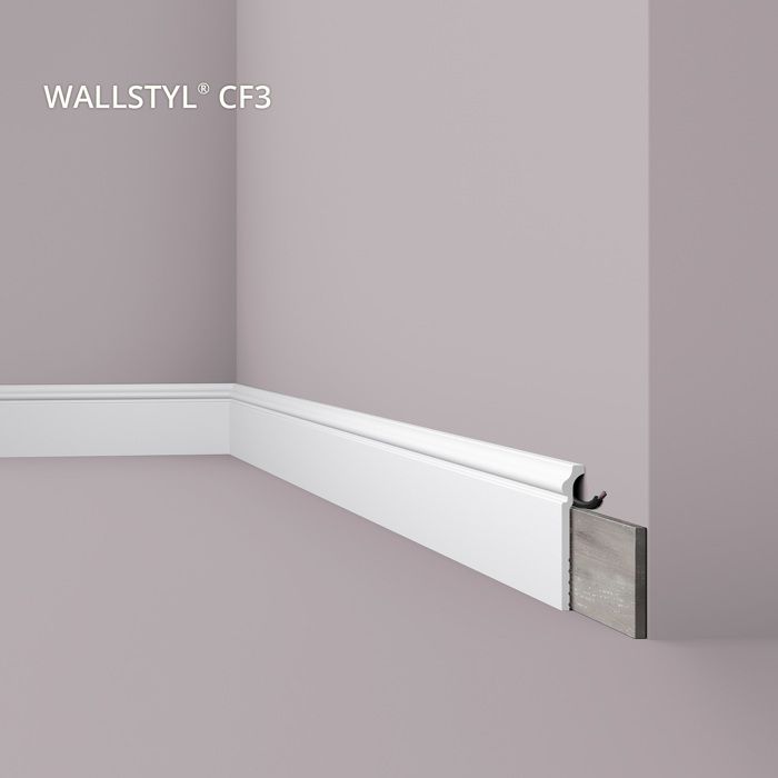 Surplinthe CF3 Polystyrène HD WALLSTYL (120 mm x 22 mm) - NMC NOËL & MARQUET
