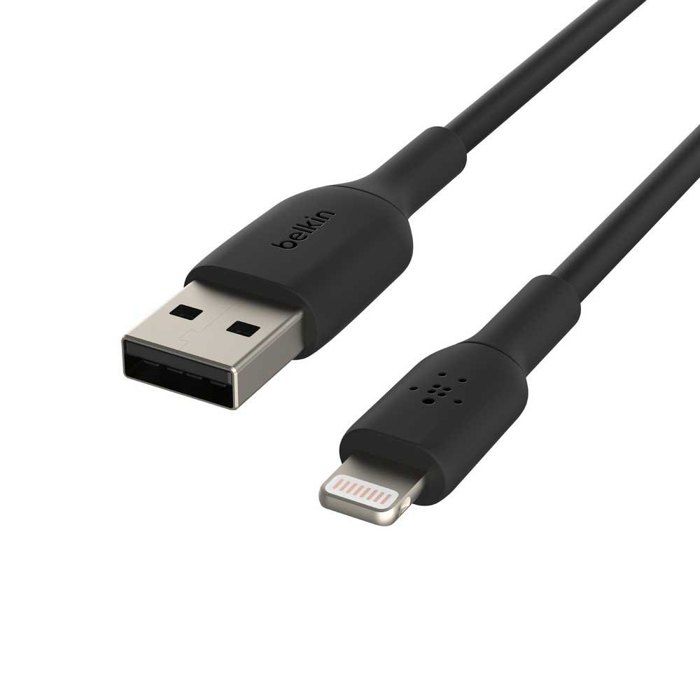 BELKIN - cable - BRAIDED A-LTG 1M, BLK - BRAIDED A