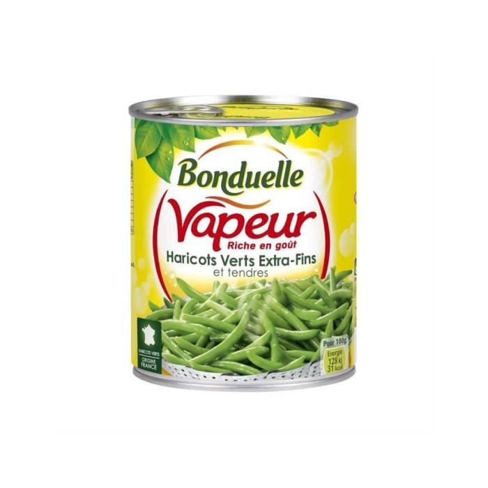 Bonduelle Haricots Verts Extra Fins Vapeur 590g (lot de 5)
