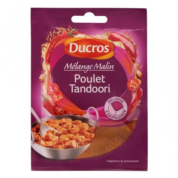 Ducros Mélange Malin Poulet Tandoori à Saupoudrer 20g (lot de 8)