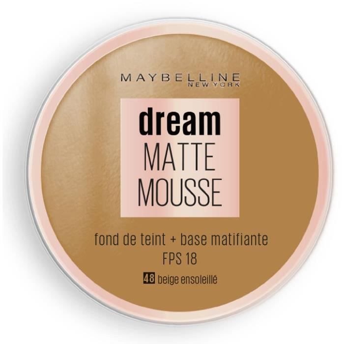 GEMEY MAYBELLINE Fond De Teint Dream Mat - 48 Beige Ensoleillel Nu