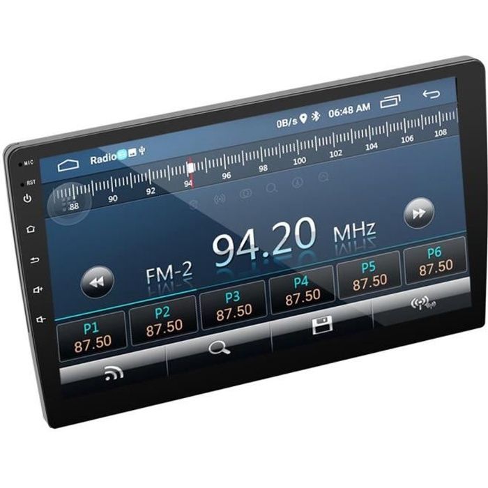 10 `` Android 8.1 Lecteur de voiture 1G + 16G Radio Stéréo Autoradio à écran tactile haute définition avec navigation GPS WiFi, noir
