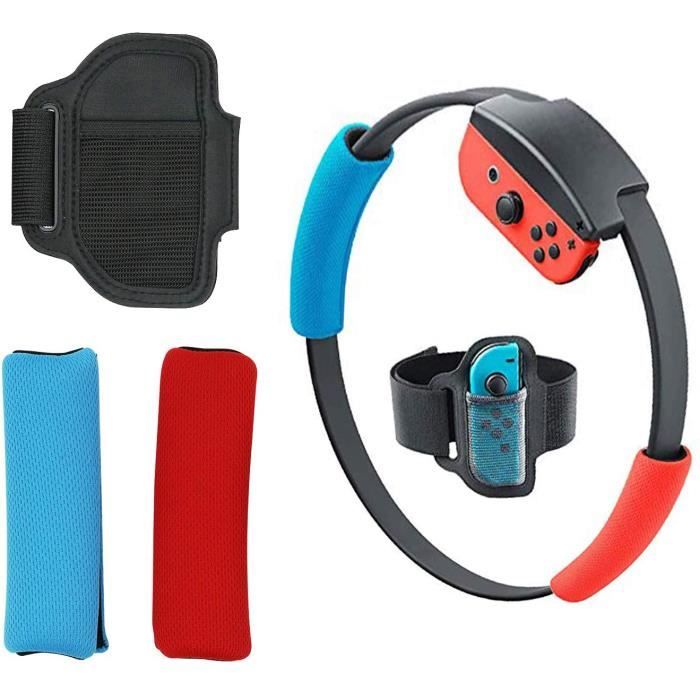 Réglable Élastique Jambe Contrôleur Contrôleur Tissu Couverture Anneau Poignées Pour Nintendo Switch Joy-Con Pour Ring Fit Adventure