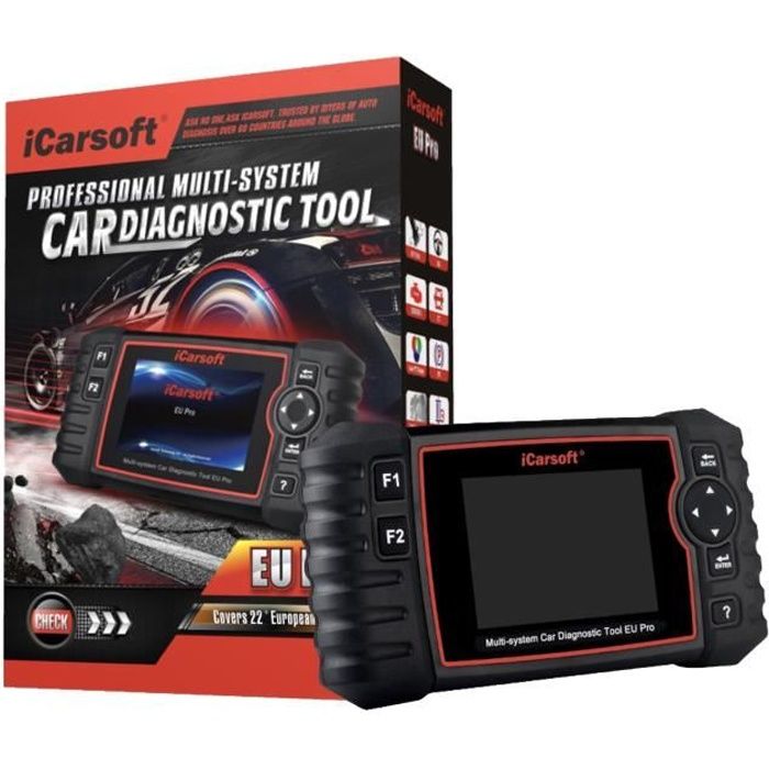 VALISE INTERFACE iCarsoft EU PRO VOITURE SCANNER OBD OBD2 DIAGNOSTIC MULTIMARQUE