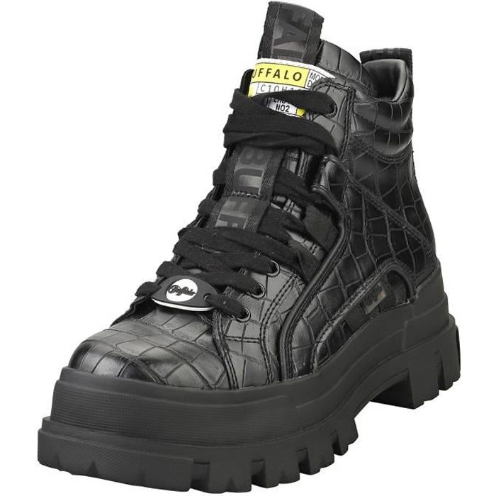 Bottes - Buffalo - ASPHA NC MID VEGAN - Femme - Noir