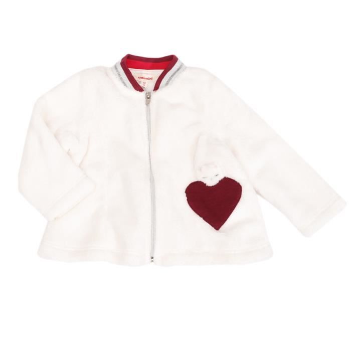 Gilet Blanc Bébé/Fille Catimini Cardigan