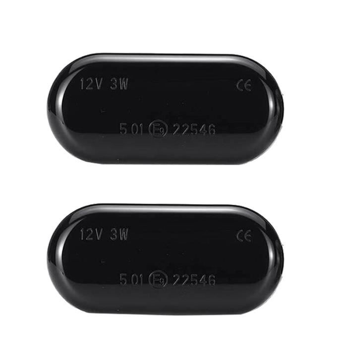 2PièCes SéRies Voiture LED Feux de Position LatéRaux Clignotants Lampe RéPéTiteur LatéRal pour Nissan Qashqai J10 Micra C